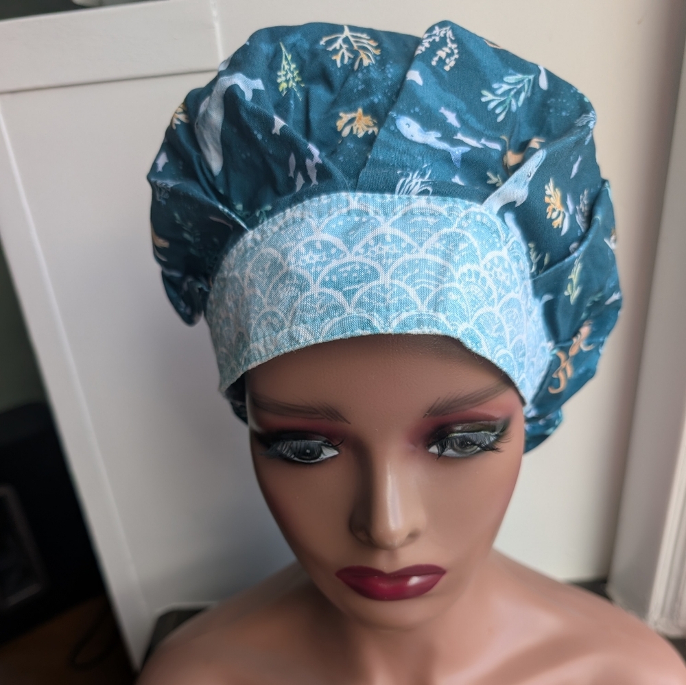 Kimkaps Mermaid Patterned Surgical Cap
